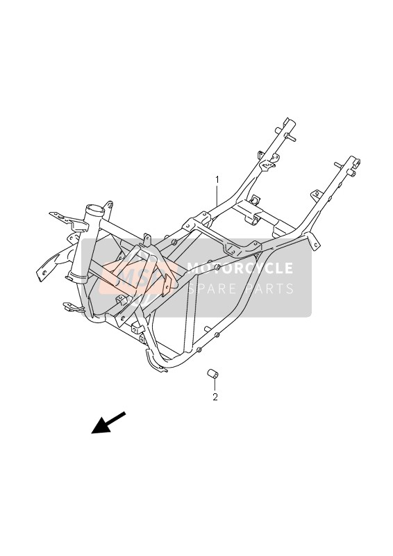 Suzuki AN650A BURGMAN EXECUTIVE 2010 Frame for a 2010 Suzuki AN650A BURGMAN EXECUTIVE